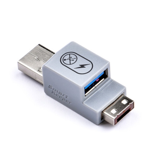 포트 잠금장치, 스틱형 USB충전젠더 락, 스마트키퍼 UCL03BN [브라운/커넥터 1개]