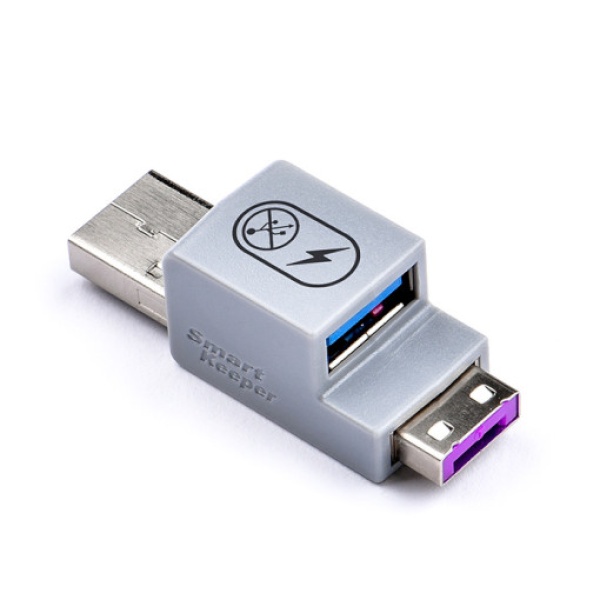포트 잠금장치, 스틱형 USB충전젠더 락, 스마트키퍼 UCL03PL [퍼플/커넥터 1개]