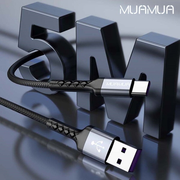 USB-A 2.0 to Type-C 고속 충전케이블, CAUTC-M5 [블랙/5m]