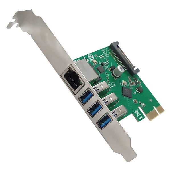 유선랜카드, NEXT-409LU3  [PCIE/USB 3.0 3포트/LP브라켓 포함]