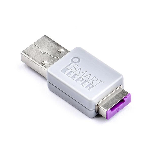 포트 잠금장치, USB 메모리락 스마트키퍼 OM03PL [32GB/퍼플]