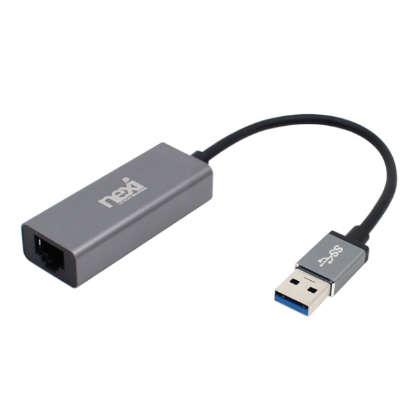 넥시 NX-UE30D (유선랜카드/USB3.0/1000Mbps) [NX801] [다크실버]