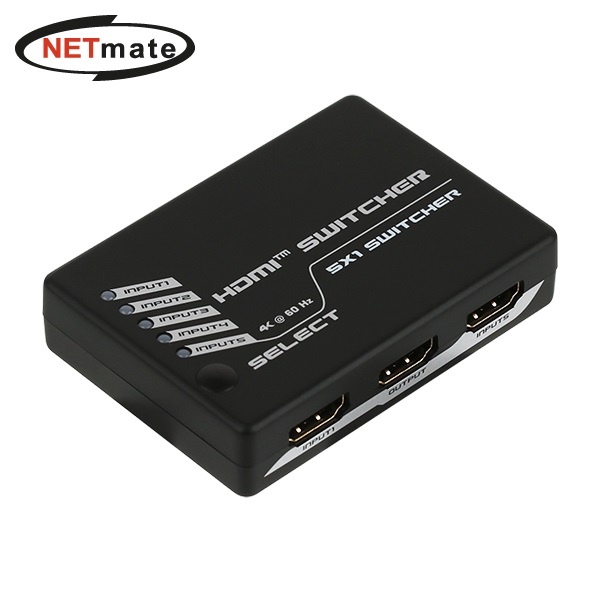 NETmate NM-PTS05 [모니터 선택기/5:1/HDMI/4K/오디오 지원]