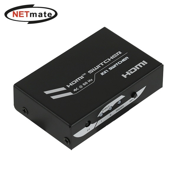 NETmate NM-PTS02 [모니터 선택기/2:1/HDMI/4K/오디오 지원]