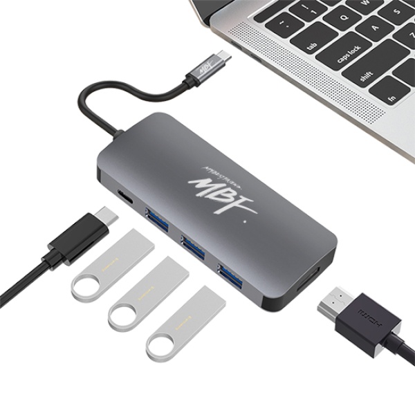 엠비에프 MBF-UC5IN1 (USB 허브/5포트/멀티포트) ▶ [무전원/C타입] ◀