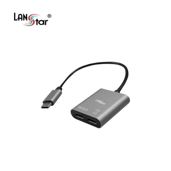 랜스타 USB Type-C to Audio + PD 컨버터 [LS-C2AP]