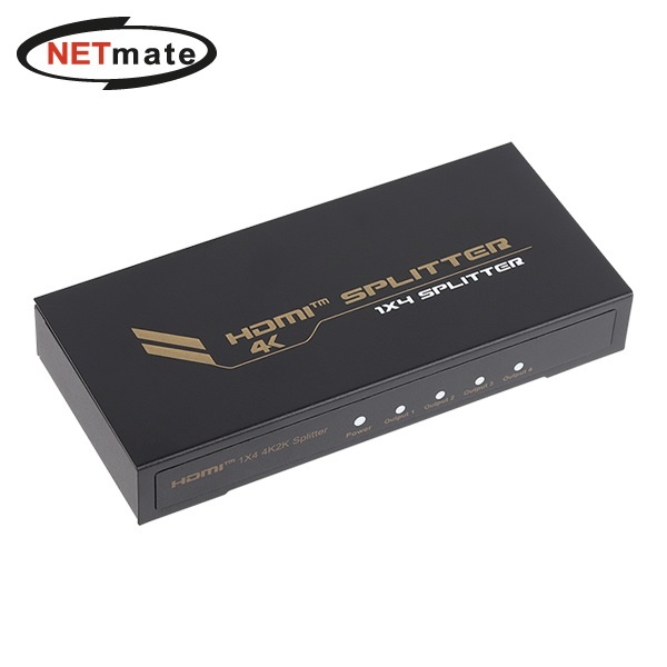 NETmate NM-PTP14C [모니터 분배기/1:4/HDMI/오디오 지원]