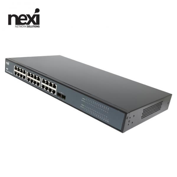넥시 NX-SG1024-2SFP NX1139 [스위칭허브/24포트/1000Mbps+2SFP]
