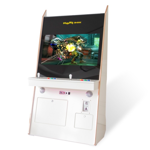 노리박스 NRI GAMES 32인치 스탠드형 오락기 오락실 게임기 (고급팩/강화유리/화이트)