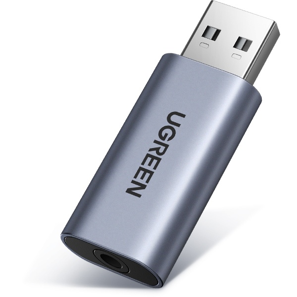 USB-A 2.0 to 3.5 스테레오 컨버터, 오디오 지원 [U-80864]