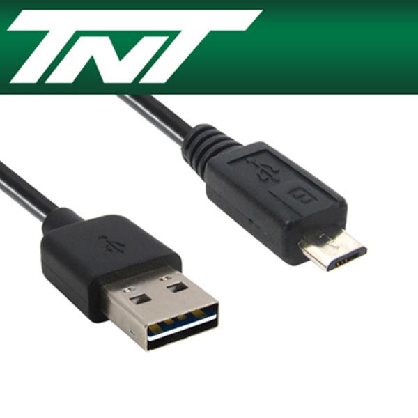 USB-A 2.0 to Micro 5핀 충전케이블, NM-TNTR05 [블랙/2m]