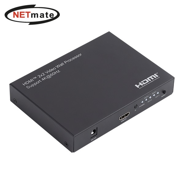 NETmate NM-PTW01 [모니터 분배기/1:4/HDMI/4K/오디오미지원]
