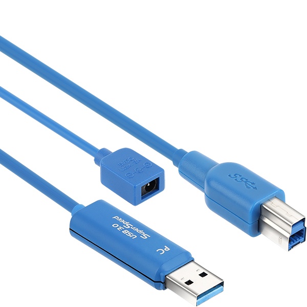 NETmate USB3.0 Hybrid AOC  리피터 케이블 [AM-BM] 20M [CBL-U3AOC02N-20M]