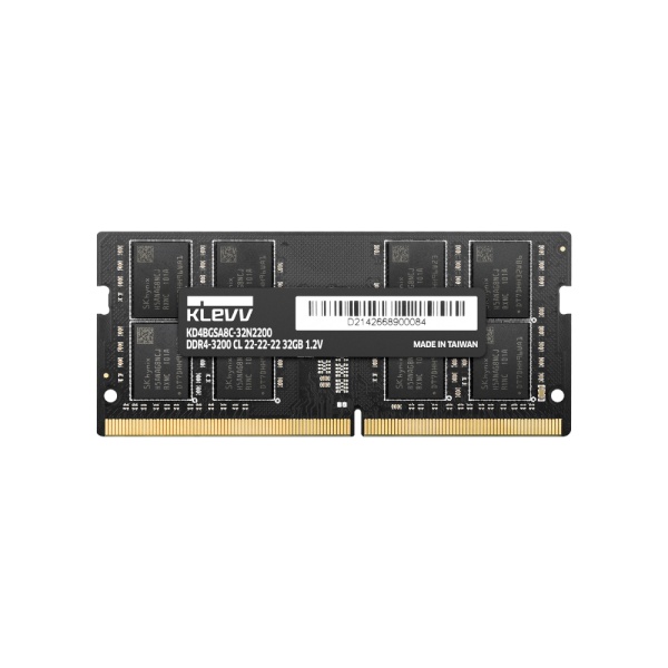노트북용 KLEVV DDR4 PC4-25600 CL22 파인인포 [32GB] (3200)