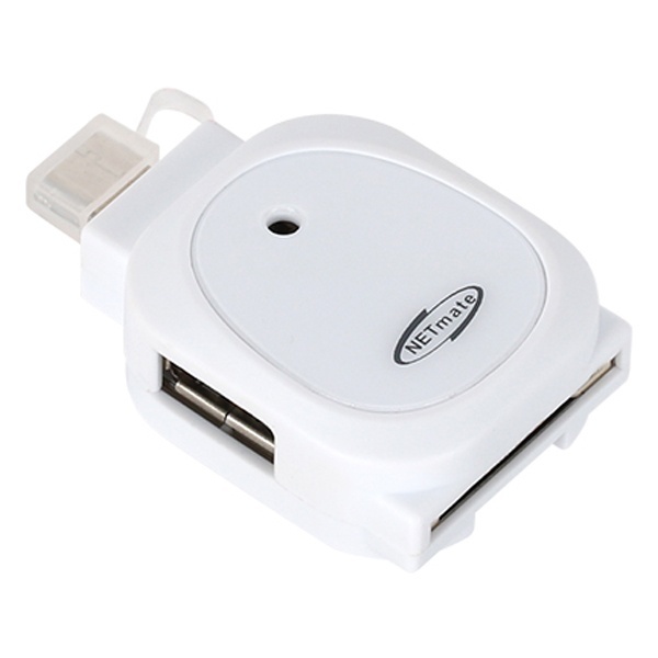 NETmate NM-MCR01 (USB허브/4포트/멀티포트) [화이트] ▶ [무전원/USB2.0] ◀