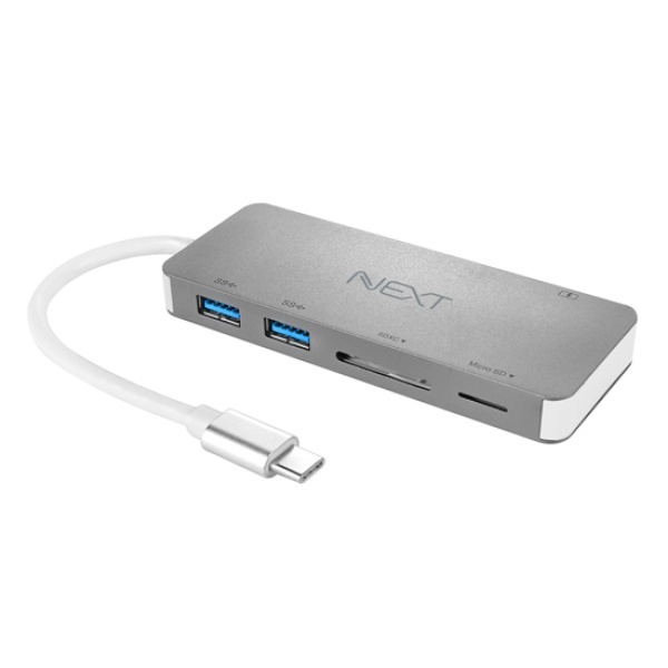 이지넷 NEXT-9715TC-PD (USB허브/5포트/멀티포트) [실버] ▶ [무전원/USB3.0] ◀