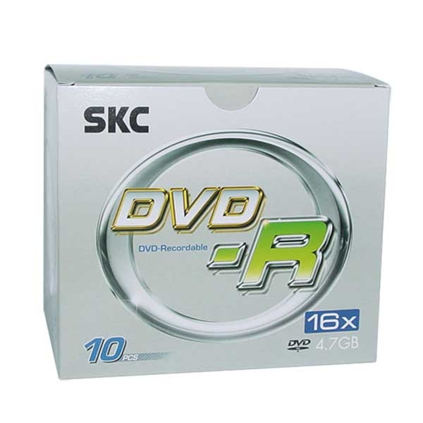 DVD-R, 16배속, 4.7GB [쥬얼/1P-10매]