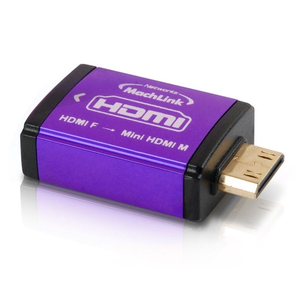 마하링크 HDMI(F) to 미니 HDMI(M) 변환젠더 [ML-H003] [바이올렛]