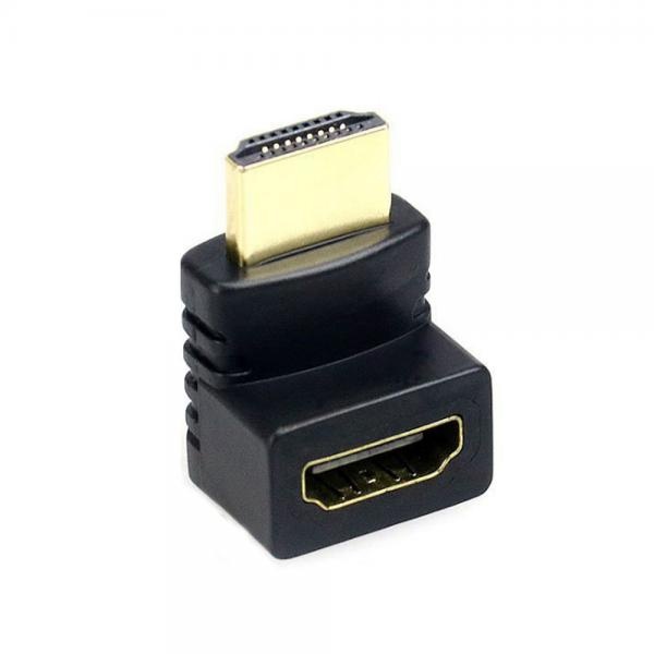 HDMI(M/F) 연장 ㄱ자형 상향 꺽임 젠더 [T-HDMIG-19MFU]