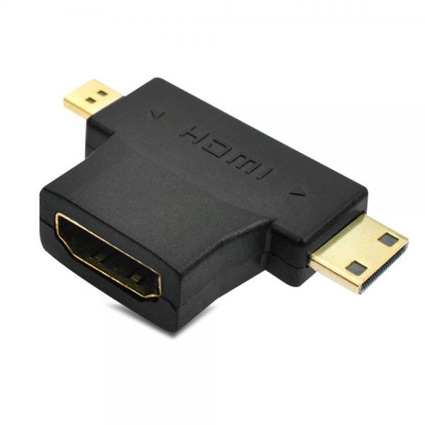 HDMI to 미니 HDMI or 마이크로 HDMI 멀티 변환젠더 [T-HDGAF-CMDM]