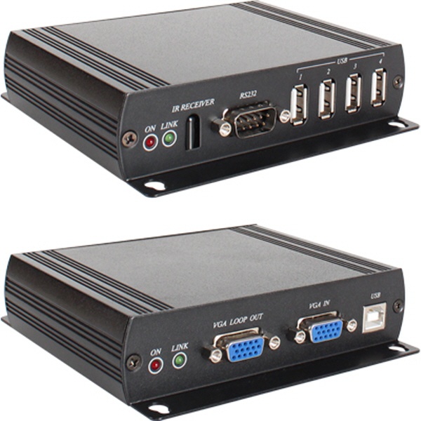 NETmate VGA + USB + Audio + RS232 + iR 멀티포맷 리피터 (140m/180m) [NM-VKM03]