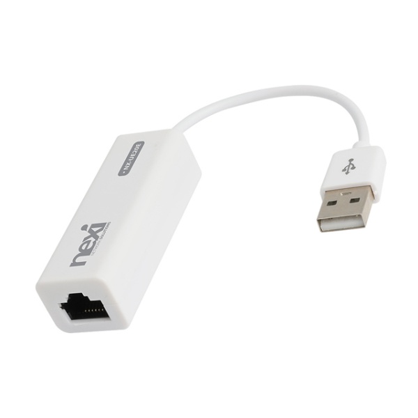 넥시 NX-UE20E  (유선랜카드/USB2.0/100Mbps) [NX1222] [화이트] ▶ 단독 ◀