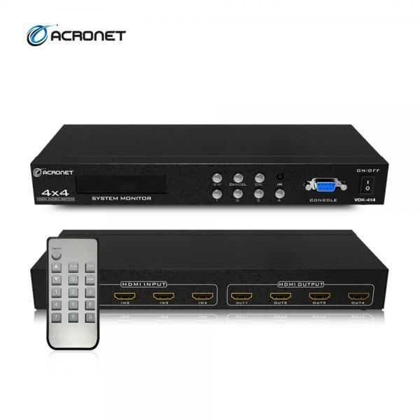 ACRONET VDK-414 [매트릭스 스위치 /4:4/HDMI/오디오 지원]