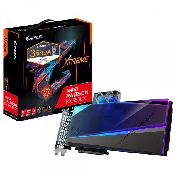 Radeon™ RX 6900 XT AORUS Xtreme 워터블럭 D6 16GB 피씨디렉트