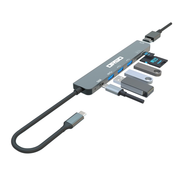 DRGO CH71 (USB허브/7포트/멀티포트) ▶ [무전원/C타입] ◀