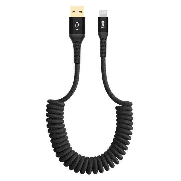 USB-A 2.0 to 8핀 고속 충전케이블, UM2, UMCA-SALMFi [블랙/1.2m]