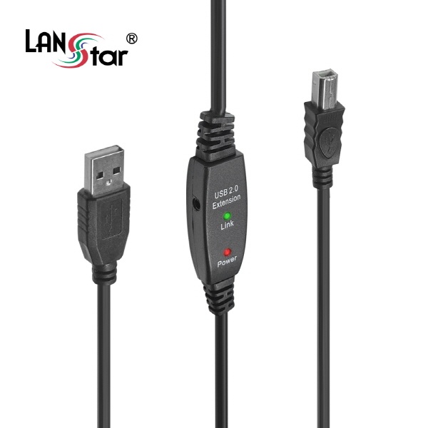 USB2.0 A to B 리피터 케이블 10M [LS-EXT210AB]