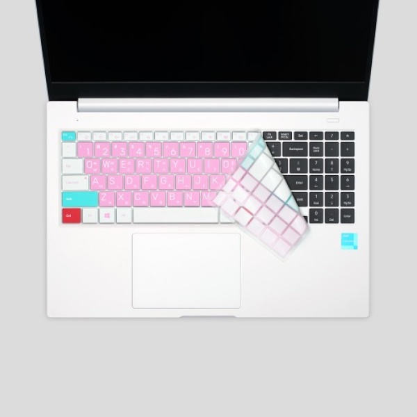 노트북키스킨, 15.6형 LG 2022 그램15 15Z95P 시리즈용 [FPLG22] 마카롱 문자인쇄키스킨(핑크)
