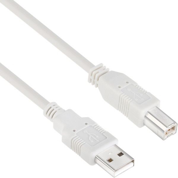 [AM-BM] USB-A 2.0 to USB-B 2.0 변환케이블, NETmate, NMC-UB205 [그레이/0.5m]