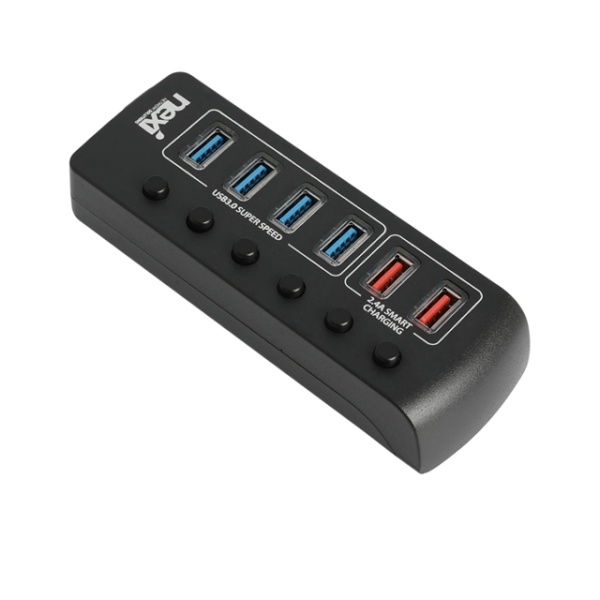 넥시 NX-3006UQ (USB허브/6포트) [NX1232] ▶ [유·무전원/USB3.0] ◀