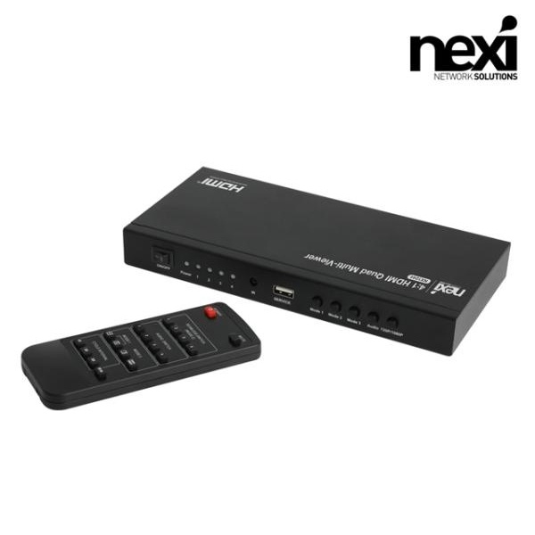 넥시 NX-MS0401S [모니터 분할기/4:1/HDMI/60Hz/오디오 지원/멀티뷰어] [NX1244]