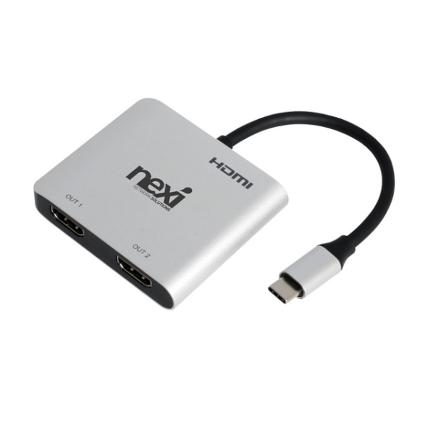 넥시 USB3.1 Type-C to 듀얼 4K HDMI 컨버터 [NX-U31HD-DUAL] [NX1254]