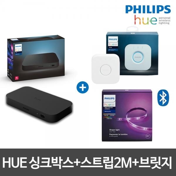 HUE 휴 싱크박스 hue HDMI Sync Box [옵션선택] 싱크박스+스트립2M+브릿지