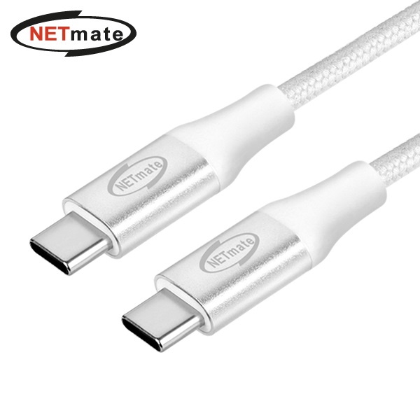 NETmate USB2.0 CM-CM 케이블 2m [옵션 선택] [화이트 (NM-UNC202W)]