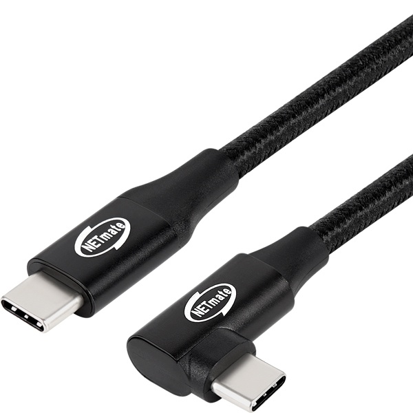 NETmate USB3.1 Gen2 CM-CM 꺾임 케이블 [옵션 선택] [2m (NM-UNC302L)]