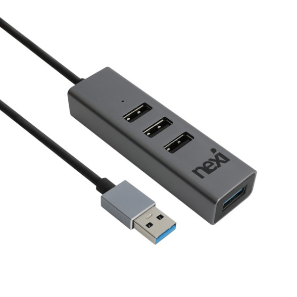 넥시 NX-U3122P (USB허브/4포트) [NX1256] ▶[무전원/USB3.0/USB2.0] ◀