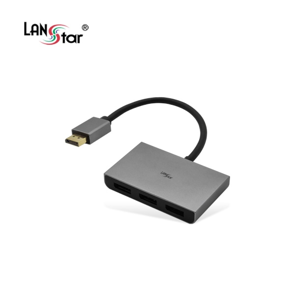 DisplayPort to DisplayPort 미러링 컨버터, 1:3 MST 분배기, LS-MV103