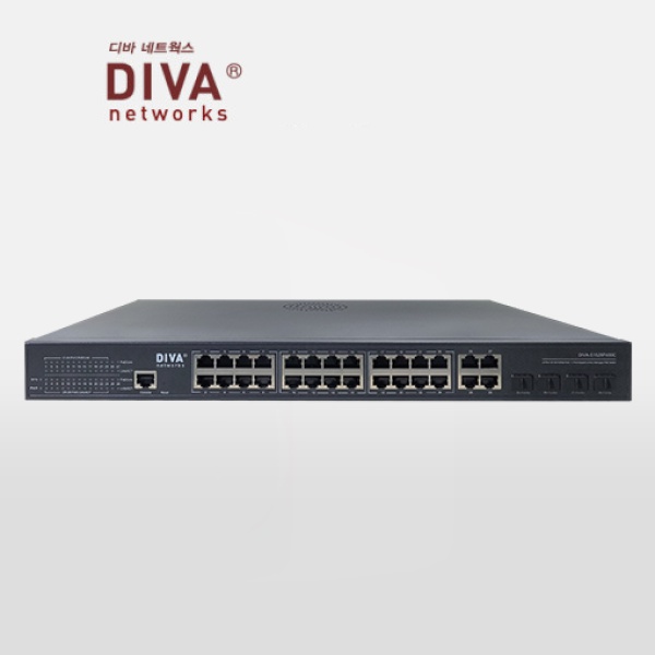 디바네트웍스 DIVA-S1528P400C [스위칭허브/24포트/1000Mbps/4SFP/PoE]