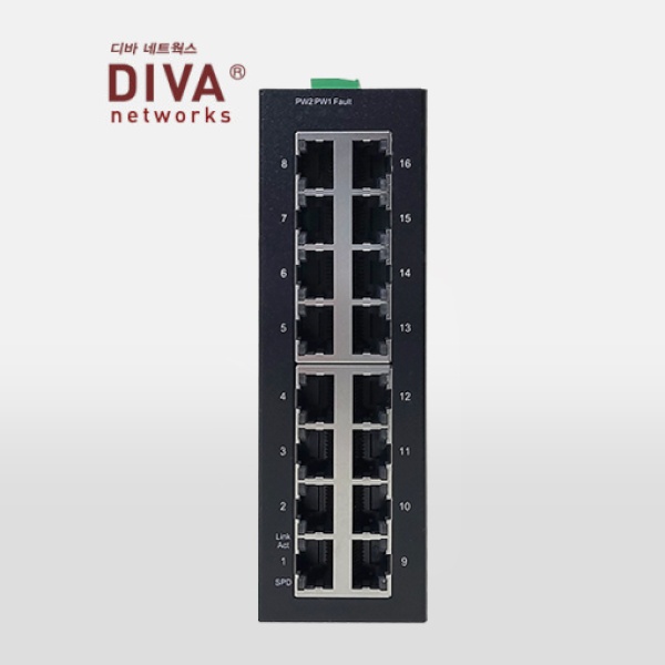디바네트웍스 DIVA-IS0516K [스위칭허브/16포트/1000Mbps]