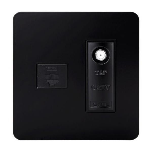 디아트 블랙 복합CATV + 8P 모음 [제품선택] CATV2방+8P(2개용)