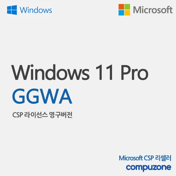 Windows 11 Pro GGWA [기업용/CSP라이선스/영구버전]