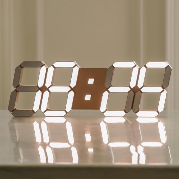플라이토 3D LED  LED벽시계 골드