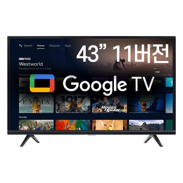 109cm 43인치 FHD 구글 안드로이드 11 TV 무상 AS GTNB430FHD11