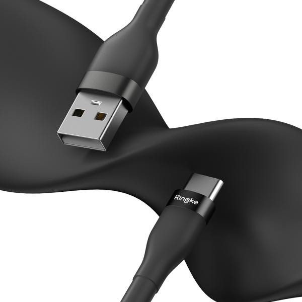 링케 USB-A to C 1.2m C타입 고속충전 파스텔 케이블