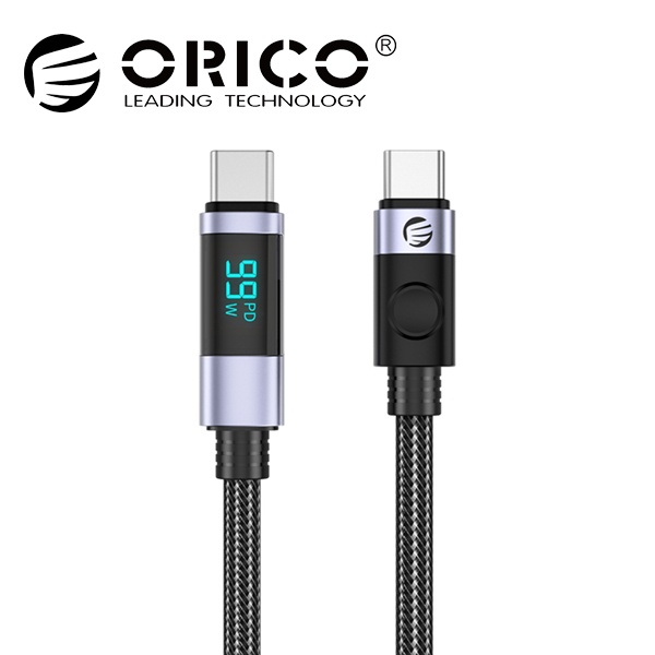 Type-C to Type-C 100W 고속 충전케이블, 전력표시 LED, LDC2C-05 [0.5m]