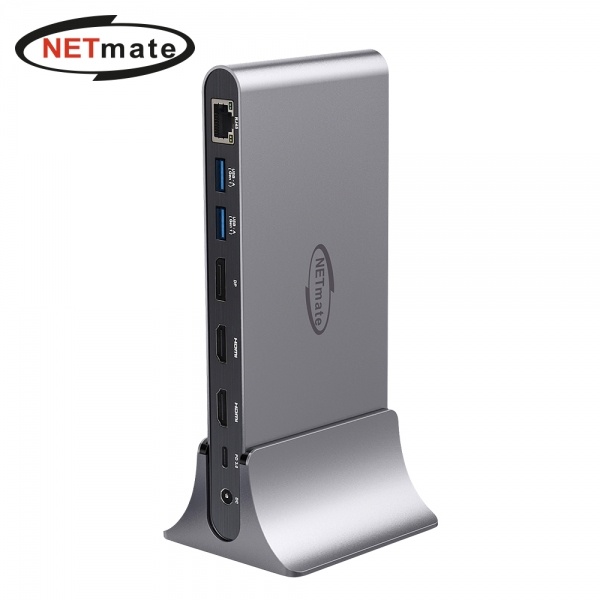 NETmate NM-TCD01 (USB허브/도킹스테이션/12포트/멀티포트) ▶ [유전원/C타입] ◀
